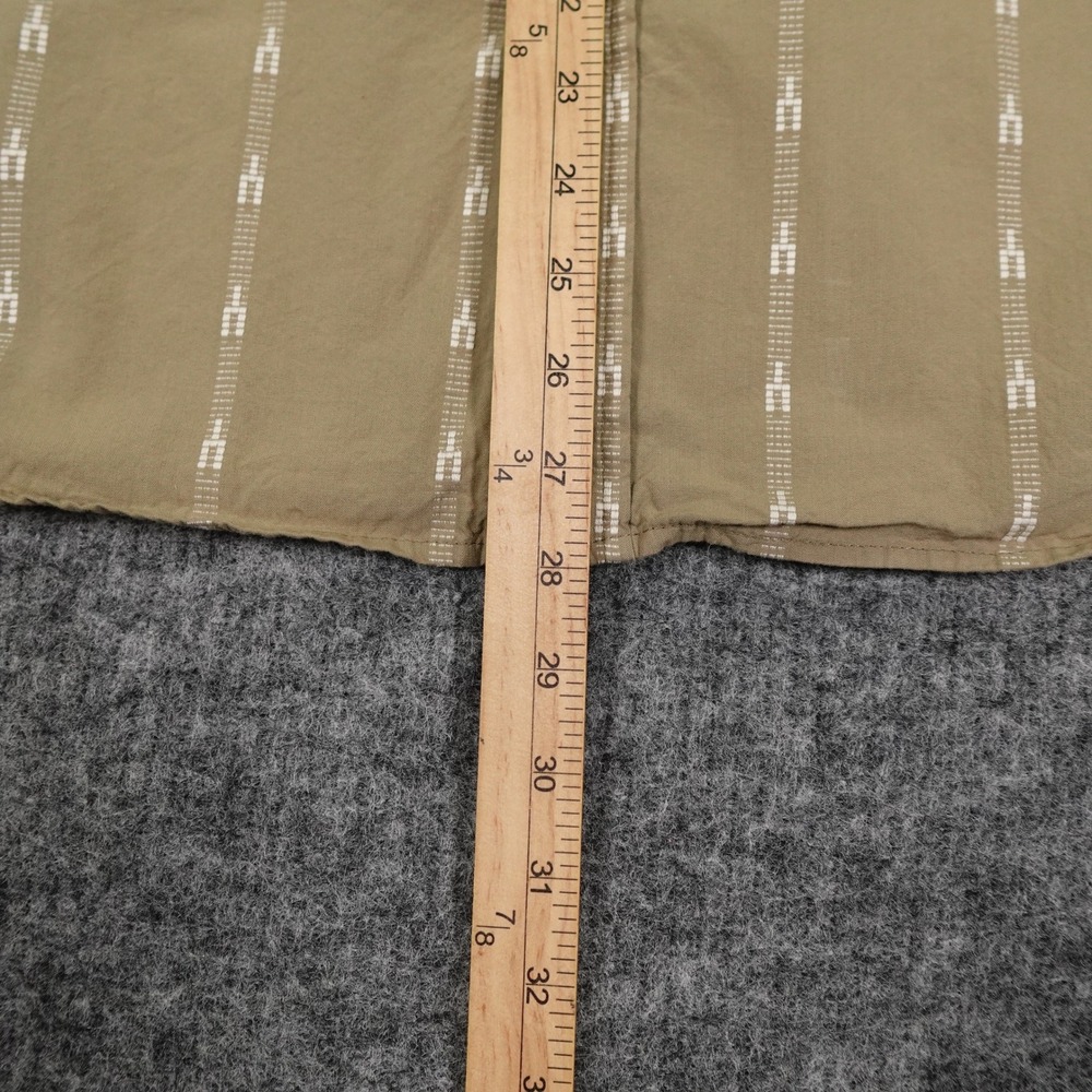 Katin Shirt Mens Medium Green Stripe Button Up Short Sleeve Casual Casual - Picture 5 of 14